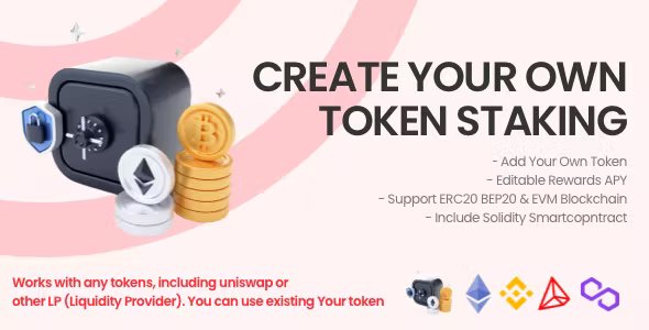 Staking Crypto with Lock Period - Token Staking Investment, Tokens BEP20 ERC20 Support