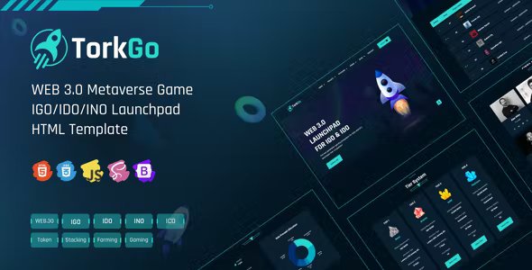 Torkgo — Web 3 Metaverse IGO , IDO Launchpad HTML Template