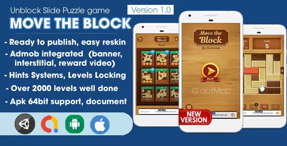 Move The Block - Unblock Game Unity Complete