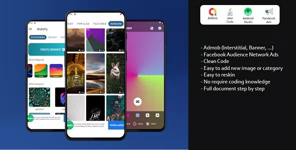 Android 4k HD Wallpaper offline - admob and applovin(MAX)ads