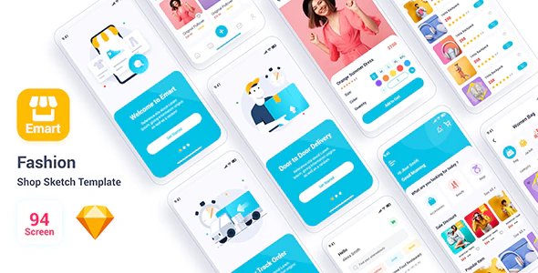 Emart – Fashion Shop Adobe Sketch Template