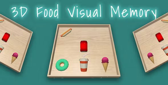 3D Food Memory - Memory Game for Kid