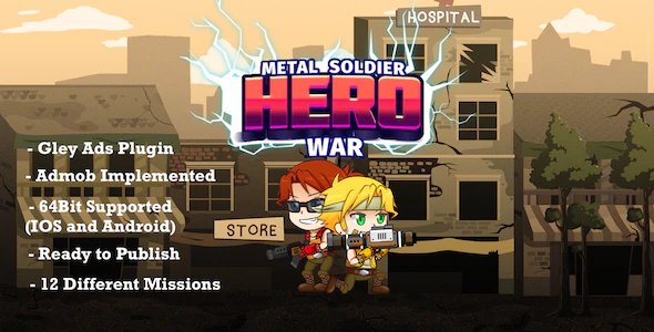 Metal Soldier Hero War - Complete Unity Template