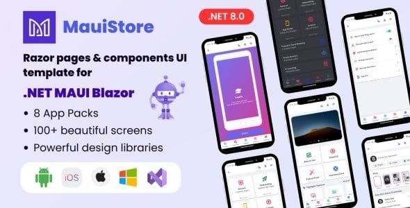 MauiStore- .Net MAUI Blazor desktop and mobile app template