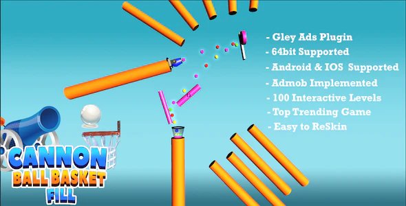 Cannon Ball Basket Fill Puzzle - Complete Unity Template