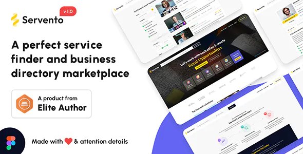 Servento - A service finder and business listing template