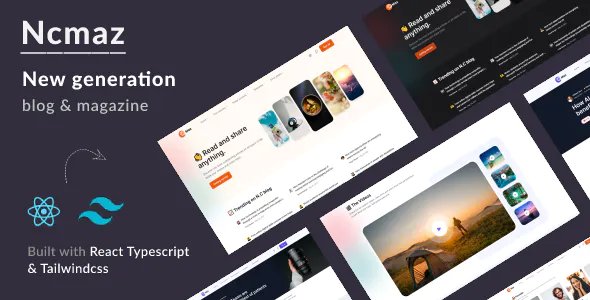 Ncmaz - Blog Magazine React + RTL Template