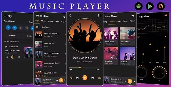 Music Player - MP3 Player - Audio Player - Play Music - Android App - Admob Ads - Lite Player