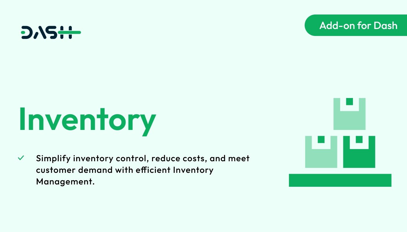 Inventory – Dash SaaS Add-on
