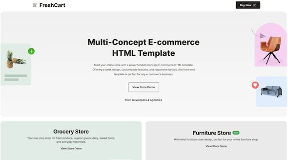 FreshCart – eCommerce HTML Template