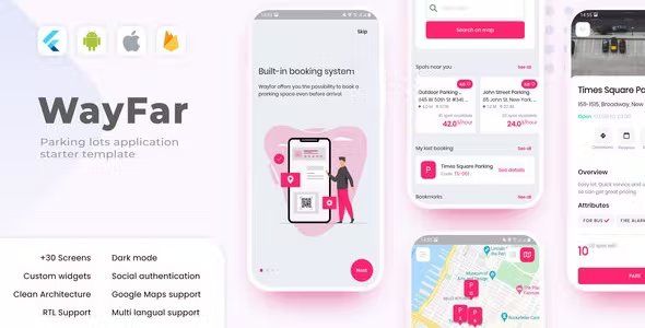 WayFar - Parking App Template