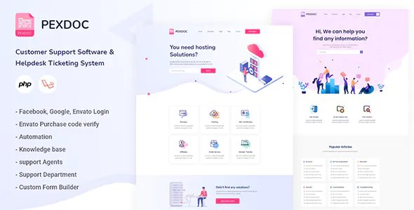 Pexdoc - Knowledgebase Customer Support &amp; Helpdesk Ticketing CMS
