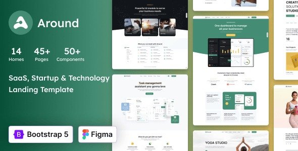 Around - SaaS, Startup & Technology HTML Landing Page Template