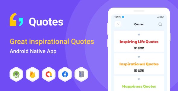 Great inspirational Quotes - Android (Kotlin)