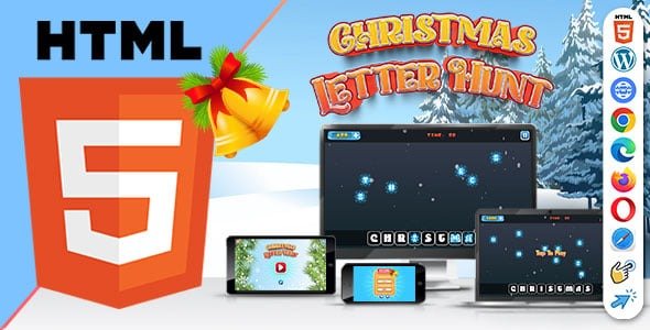 Christmas Letter Hunt ( HTML5 ) Christmas Game