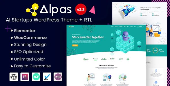 Alpas - Elementor AI Startups WordPress Theme