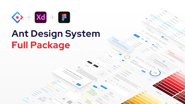 Ant Design System for Figma (Light and Dark theme) Adobe XD (Light theme) - Full Package