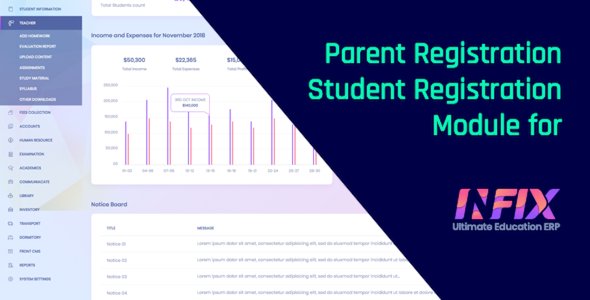 Online Student Registration Module for InfixEdu