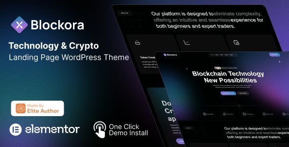 Blockora – Blockchain, Crypto & Web3 Technology WordPress Theme