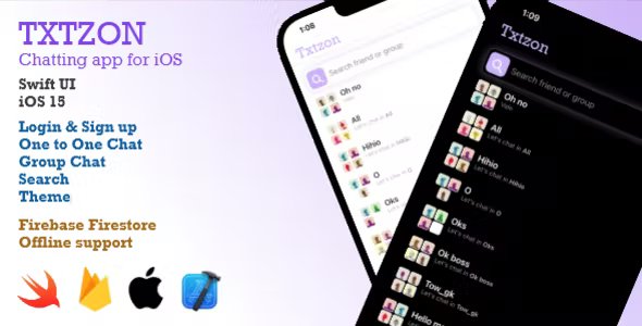 Txtzon Chat iOS - Chatting App for iOS