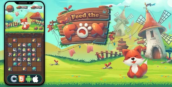 Feed The Fox - HTML5 Game,Construct 3