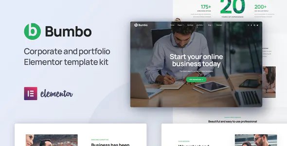 Bumbo - Business & Startup Portfolio Elementor Template Kit
