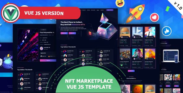 Novally - Vue JS NFT Marketplace Template