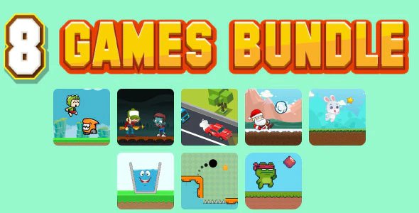 Bundle N°3 - 80% OFF. 8 HTML5 GAMES - Web, Mobile and FB Instant games(CAPX, C3p and HTML5)