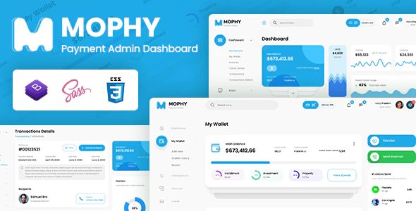 Mophy - Payment Admin Dashboard Bootstrap Template