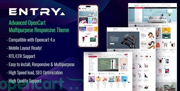 Entry - Advanced OpenCart Multipurpose Responsive Theme