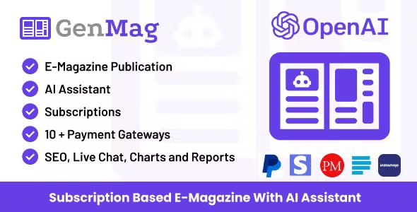 GenMag - E-Magazine with AI Assistant