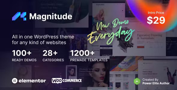 Magnitude – Multi-Purpose Website & eCommerce Builder WordPress Theme