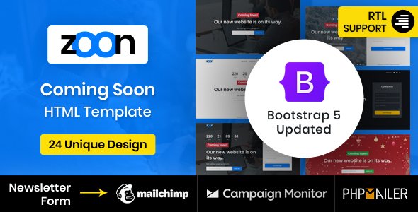 Zoon Coming Soon Template