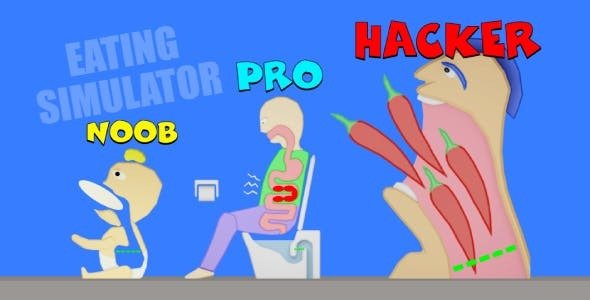 Eating Simulator! - 33 Funny levels - Physics - HTML5 game - Construct 3 - C3p