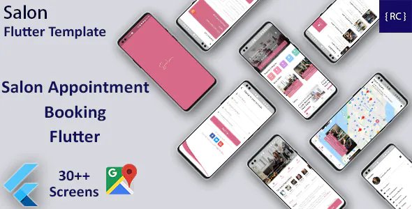 Multi Salon Appointment Booking App Template in Flutter
