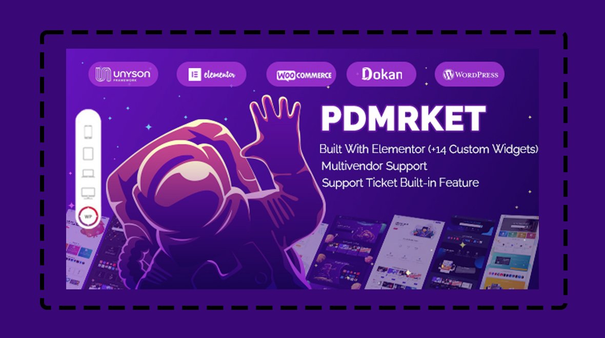 Pdmarket Modern Marketplace WordPress Theme