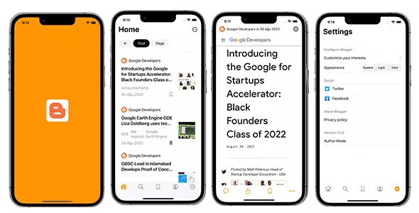 Blogger App & Widget - SwiftUI Full iOS Application