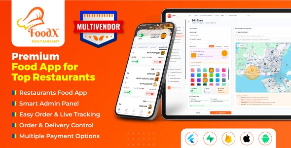 Foox Multi Restaurant - Food Ordering Restaurant App