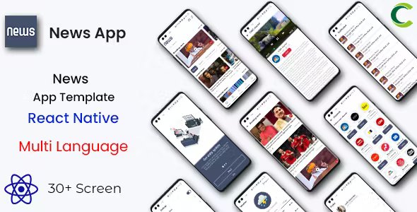 News Android App + News iOS App Template - React Native - Multi Language - NewsApp