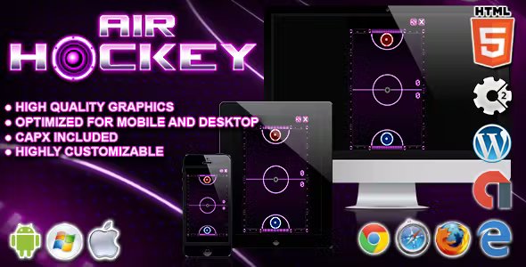Air Hockey - HTML5 Construct 2 Game