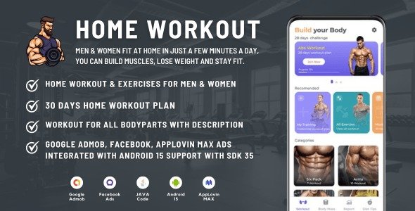 Home Workout for Men & Women Fitness at Home