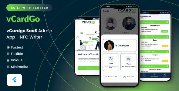 vCardGo SaaS Admin App - NFC Writer