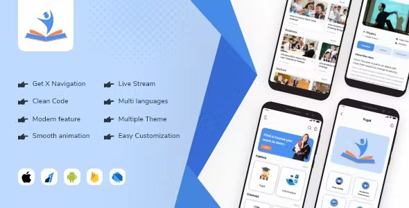 Education app ui kit - Flutter 2.0