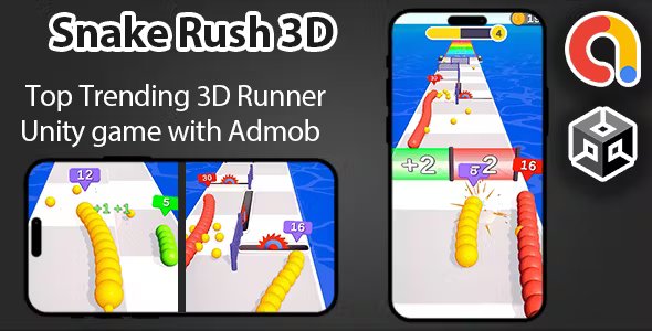 Snake Rush 3D – Unity Game + Admob