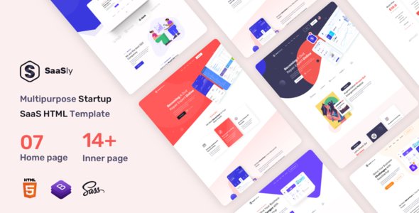 SaaSly - Startup Landing WordPress Theme