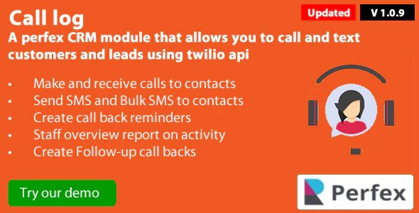 Call Log 1.2.1 module for Perfex CRM