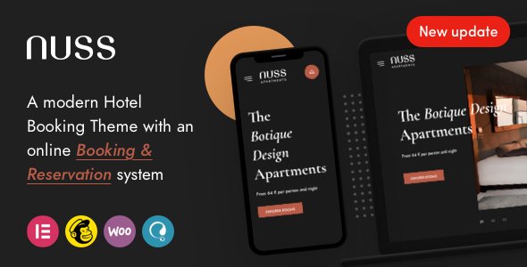 Nuss - Hotel Booking WordPress