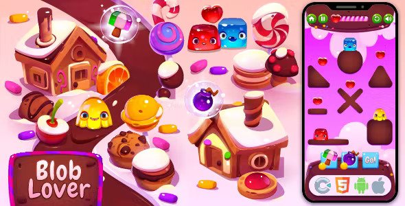 Premium Red Blue - Blob Lover - HTML5 Game, Construct 3