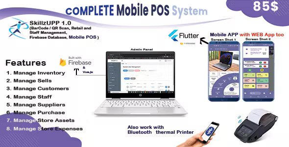 Complete Mobile+Web POS built with Flutter 2.5.3