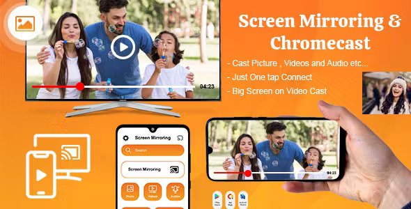 Screen Mirroring - Chromecast - Miracast - Cast to TV - Screen Cast Direct - Cast Android Device